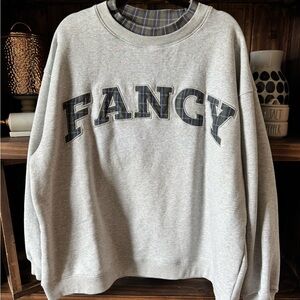 Gray 'Fancy' Sweatshirt